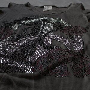 Bedazzled Peace Sign T Shirt